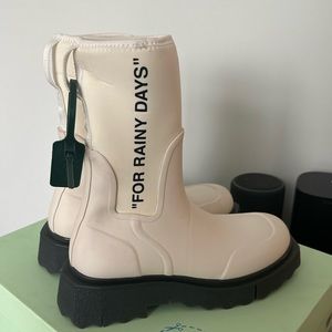 Off-White rain boots